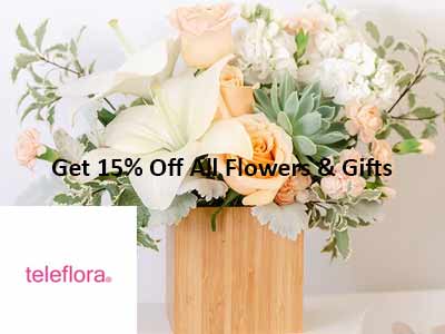 Teleflora 15% Off Flowers & Gifts